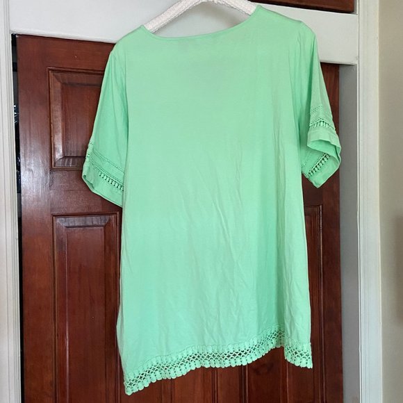 Lands' End shirt in mint green - Picture 2 of 5